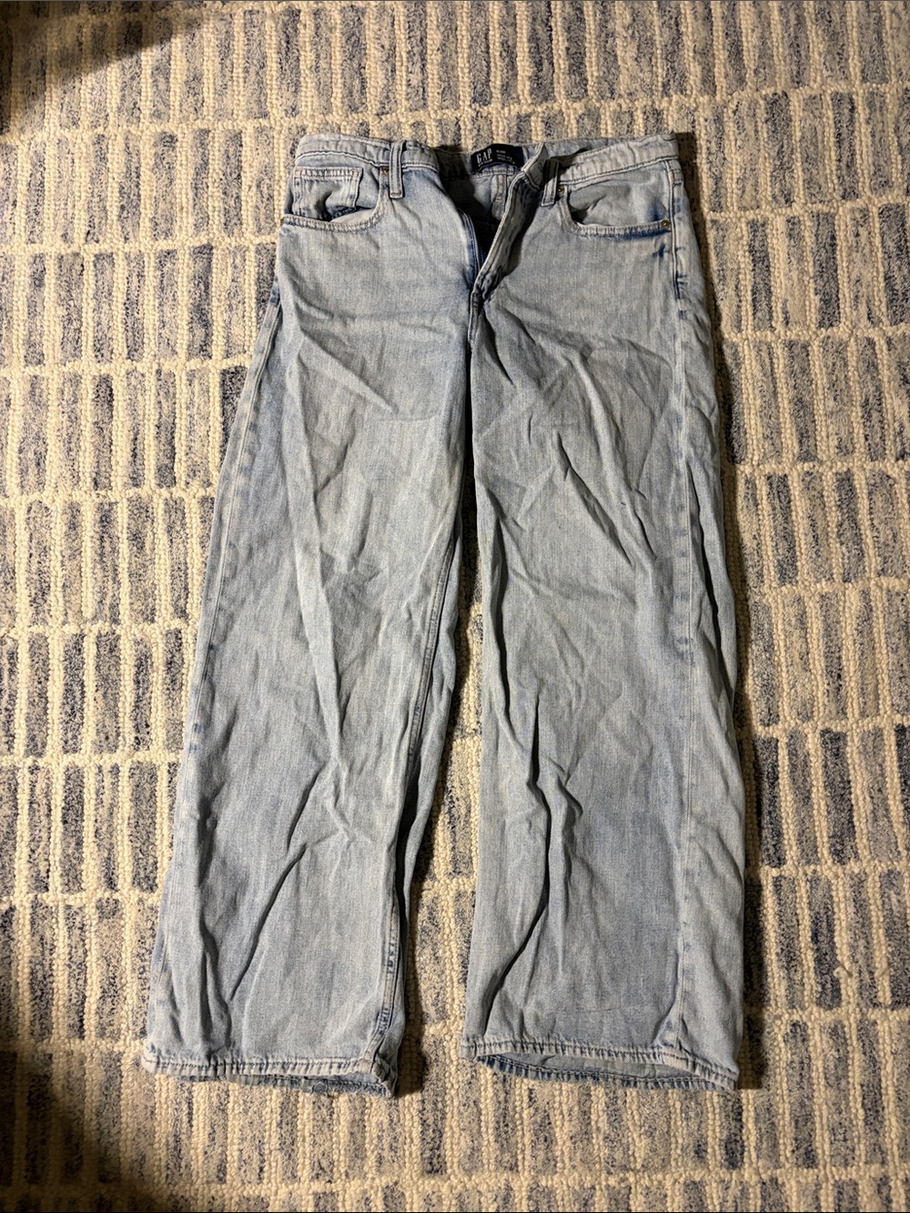 Women's Light Blue Washed Jeans - Casual Straight Fit